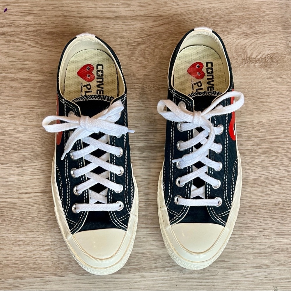 Converse x Comme des Garçons Play Black Low Top Sneakers
